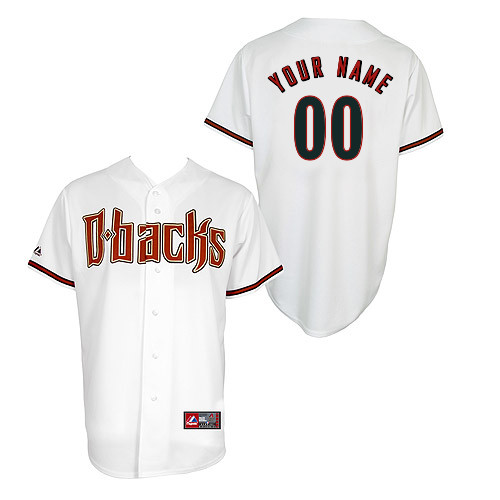 Customized Youth MLB jersey-Arizona Diamondbacks Authentic Home White Cool Base Baseball Jersey